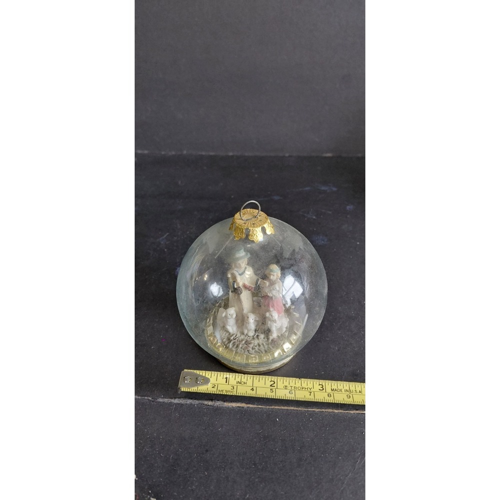 vintage House Lloyd Christmas Around the World Shepherd Glass Diorama Ornament - Picture 10 of 10